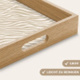 Zebra - Patroon - Beige Dienblad Rechthoek middel 911 -USP_HandgreepDE