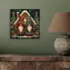 Kerst - Gnomen - Peperkoekhuisje - Rood - Groen aluminium wit klein -sfeer2
