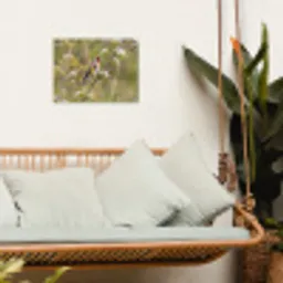 Putter - Bloesem - Lente - Natuur - Kleurrijk tuinposter los doek klein -sfeer7
