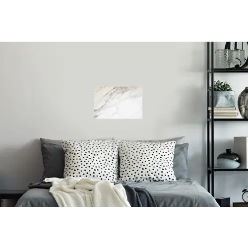 Marmer - Steen - Wit - Goud - Marmerlook - Steen - Luxe Muursticker klein -slaapkamer