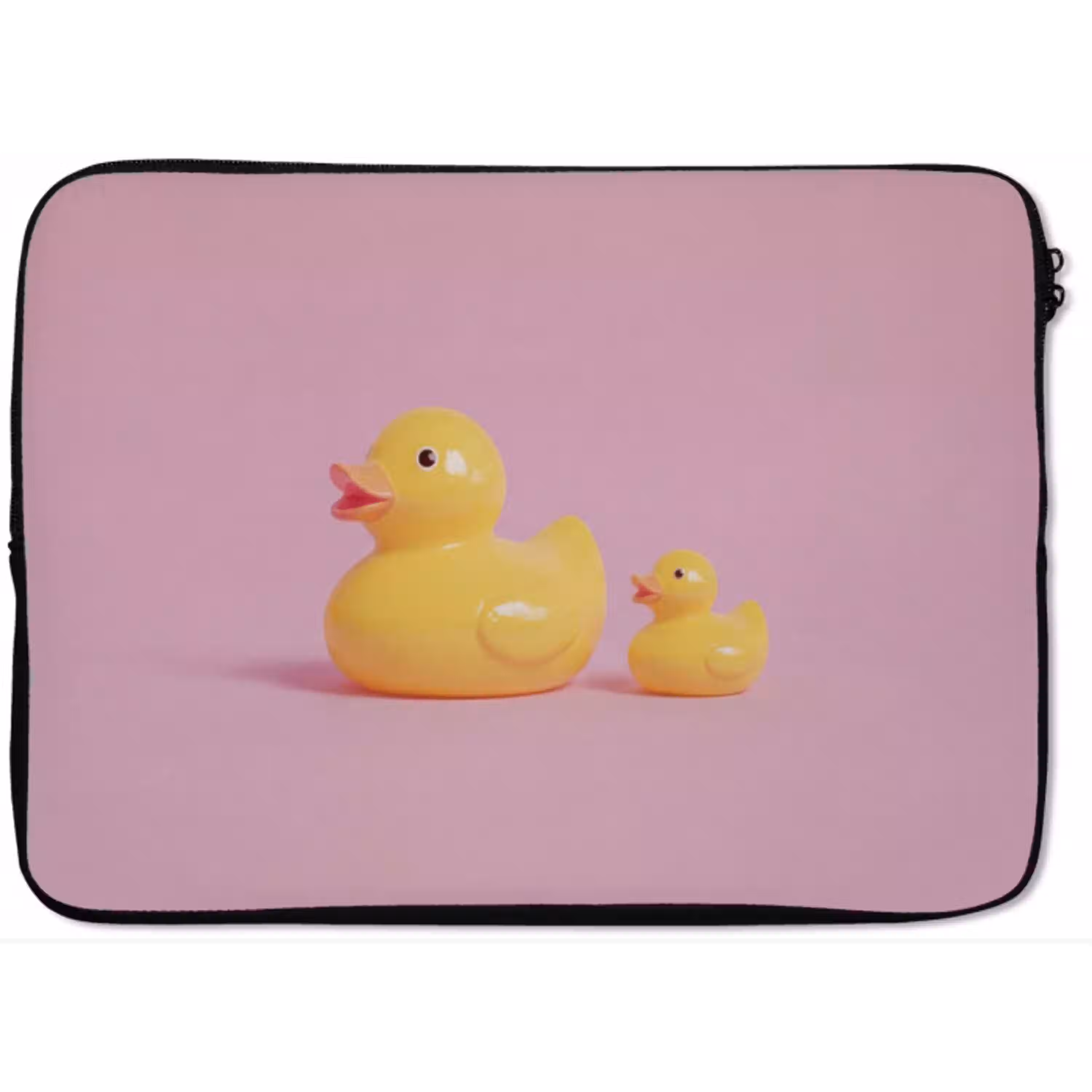 Eendjes - Vrolijk - Roze laptophoes neopreen klein -zkaufland3dotto