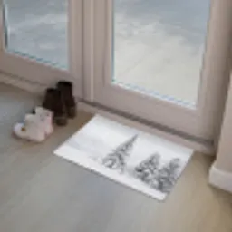 Fijnsparren - Sneeuw - Winter - Landschap - Stilte Deurmat klein -sfeer3
