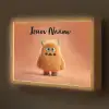 Monster - Knuffel - Oranje Light Box met batterij (Wandlamp kind) middel -z3d_website
