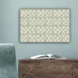 Krulornament - Tegel - Groen canvas 2cm klein 34 -sfeer4