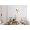Vaas - Geruit - Bloem - Groen Wandcirkel aluminium klein -woonkamer