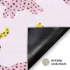 Geel - Roze - Katten - Wit Deurmat klein 898 -antislip_NL
