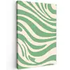 Zebrapatroon - Groen - Retro canvas 2cm klein -z3d