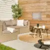 Japandi - Beige - Modern tuinposter los doek klein -sfeer4