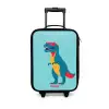 Coole T. rex met zonnebril Kinderkoffer - Zwart klein -3d