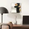 Vormen - Penseelstreken - Abstract - Goud plexiglas 5mm klein -sfeer6