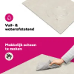 Zandkleurig - Modern - Egaal Inductie beschermer vinyl 3mm klein 276 -wsfeer6_website