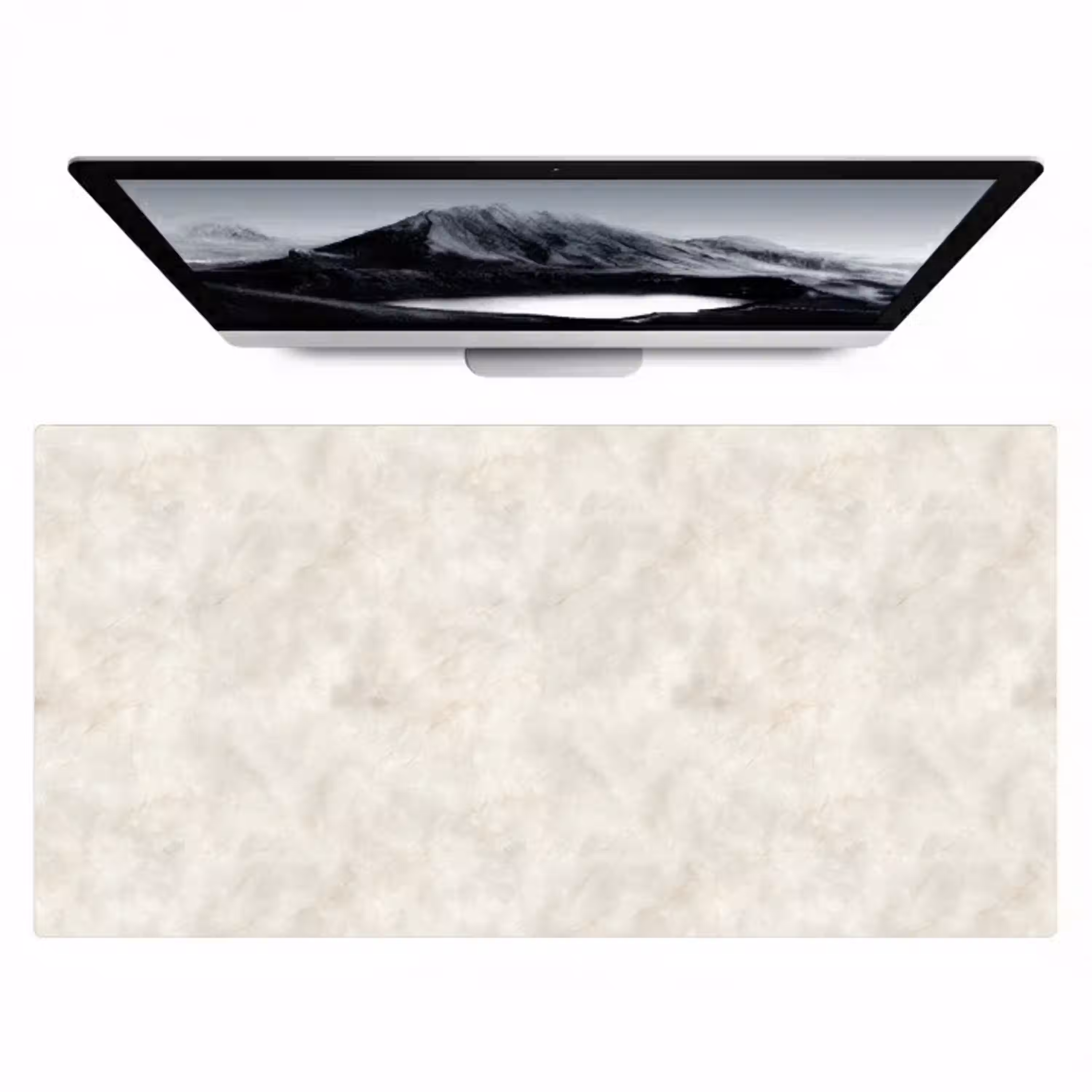 Crèmebeige - Marmer - Aders Muismat XXL klein 681 -zzz3d