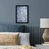 Ijsblokjes - Water - Blauw fotolijst zwart zonder passe partout klein -sfeer3
