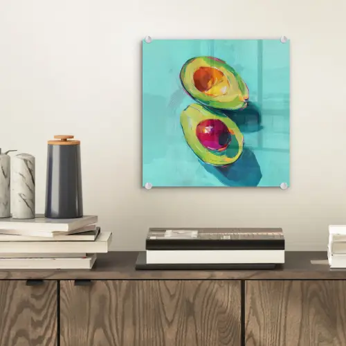Avocado - Groen - Pit - Schaduw plexiglas 5mm klein -sfeer1