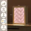 Roze - Kwarts - Goud - Marmer Light Box met kabel (Tafellamp) klein 925 -USP_FR