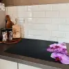 Orchidee - Bloemen - Roze - Flora Inductie beschermer vinyl 3mm klein -sfeer3
