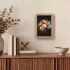 Bloemen - Kleurrijk - Graffiti - Modern - Boeket Light Box met kabel (Tafellamp) klein -sfeer2