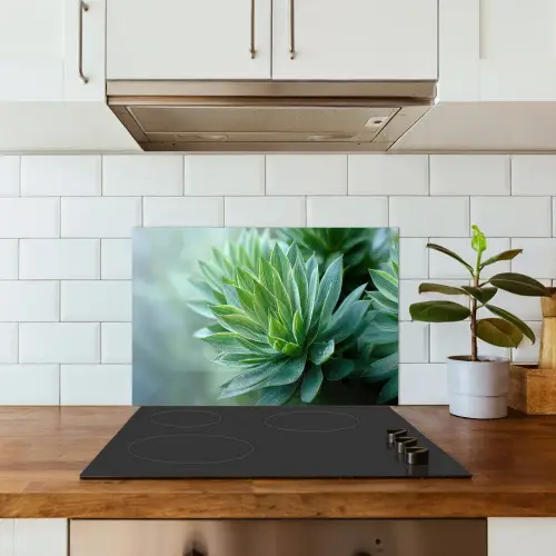 Blad - Plant - Groen - Textuur keuken achterwand spatscherm klein -sfeer2