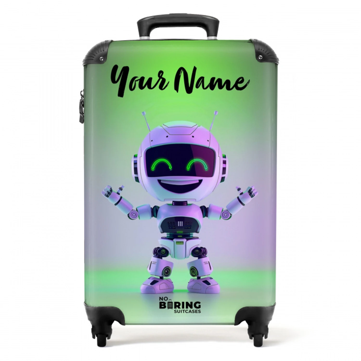 Neon Nicky NBS - Handbagage koffer - Kinderen Unisex middel -productfoto_recht