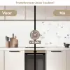 Design - Paardenbloem - Bloemen keuken achterwand 2 middel 871 -voor-na2_NL