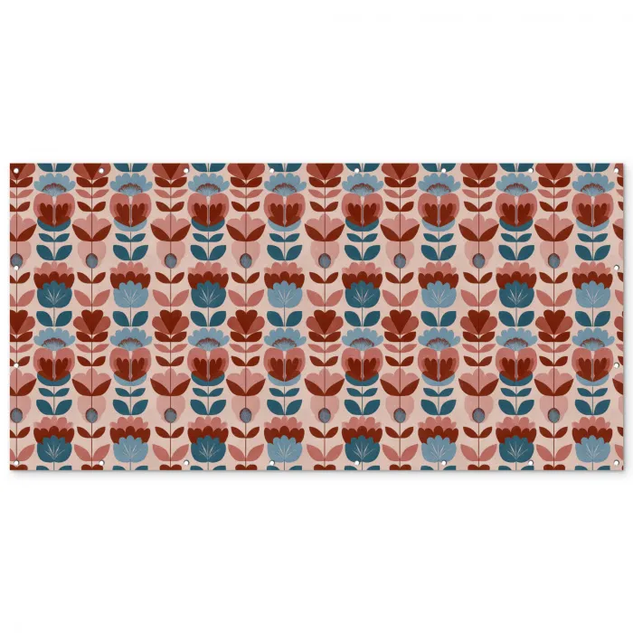 Vintage - Motief - Kleurrijk Balkonbeschermer Duitsland klein 596 -zz_3d