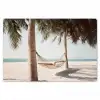 Hangmat - Palmbomen - Strand - Zee Placemat vinyl groot -zzsfeer1_Kitchenyeah-website