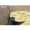 Frans - Citroen - Bloesem  - Wit - Geel Placemat vinyl groot 368 -closeup