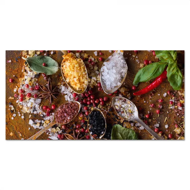 Kruiden en Specerijen Mozaïek Spatscherm Aluminium klein -3d_volledig