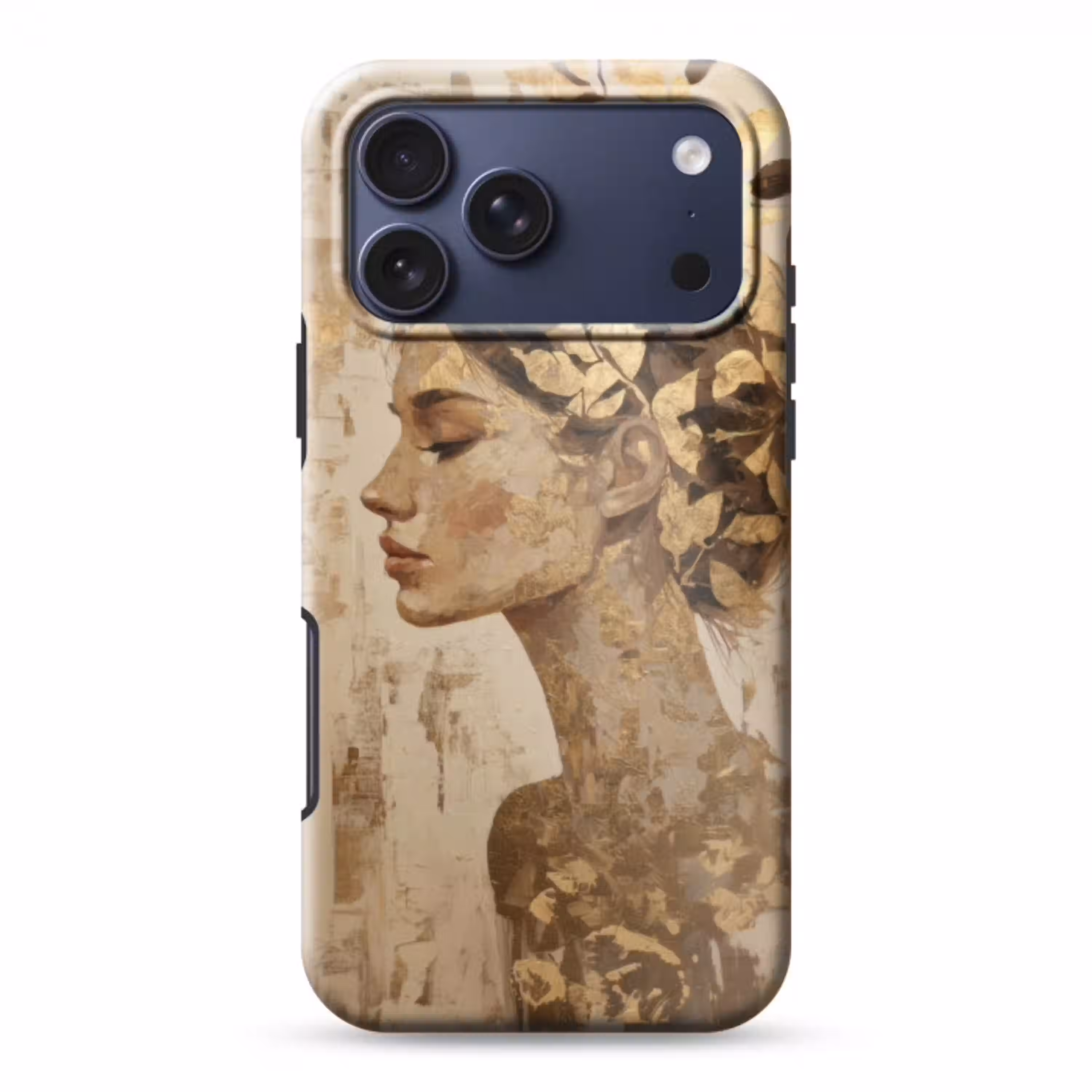 Vrouw - Goud - Abstract - Textuur Toughcase MagSafe Apple iPhone 17 Pro Max klein -3d