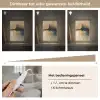 Modern - Abstract - Goud - Zwart Light Box met kabel (Tafellamp) klein -USP_dimbaarNL