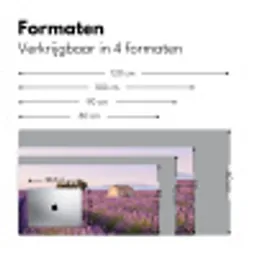 Lavendel - Landschap - Sereen - Paars Muismat XXL klein -sfeer5