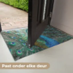 Pauw - Veren - Blauw Deurmat klein -USP_NL