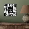 Vormen - Gezocht - Zwart - Abstract aluminium wit klein -sfeer2