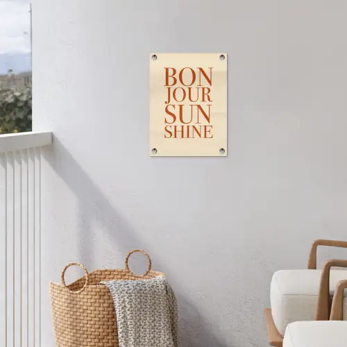 Oranje - Quote - Sun tuinposter los doek klein -sfeer8