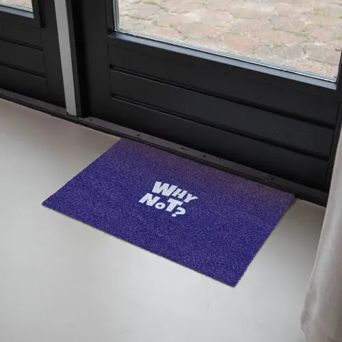 Blauw - Why not - Minimalistisch Deurmat klein -sfeer2