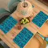 Panter - Blauw - Neon Placemat vinyl groot 368 -zzsfeer5_Kitchenyeah-website