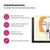 Minimalistisch - Gezicht - Hand - Oranje - Blauw Inductie beschermer vinyl 3mm middel -zzzzzzz-lf-ups