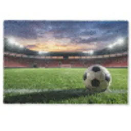 Voetbal - Stadion - Sport - Groen Deurmat klein -zkaufland3d