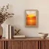 Zonsondergang - Zee - Lucht - Oranje - Horizon - Water Light Box met kabel (Tafellamp) klein -sfeer2