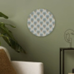 Waaier - Klassiek - Blauw Akoestische PET Vilt - Rond klein 838 -sfeer2