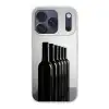 Wijnflessen - Zwart - Minimalistisch Telefoonhoesje iPhone 17 Pro klein -3d