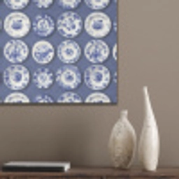 Borden - Floraal - Blauw PET vilt klein 837 -sfeer6_closeup