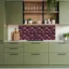 Vierkant - Tegel - Patroon - Paars keuken achterwand 2 middel 871 -sfeer3