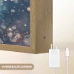 Basketbal - Vuur - Sport - Blauw - Oranje Light Box met batterij (Wandlamp kind) middel -USP_websiteoplaadbaarDE