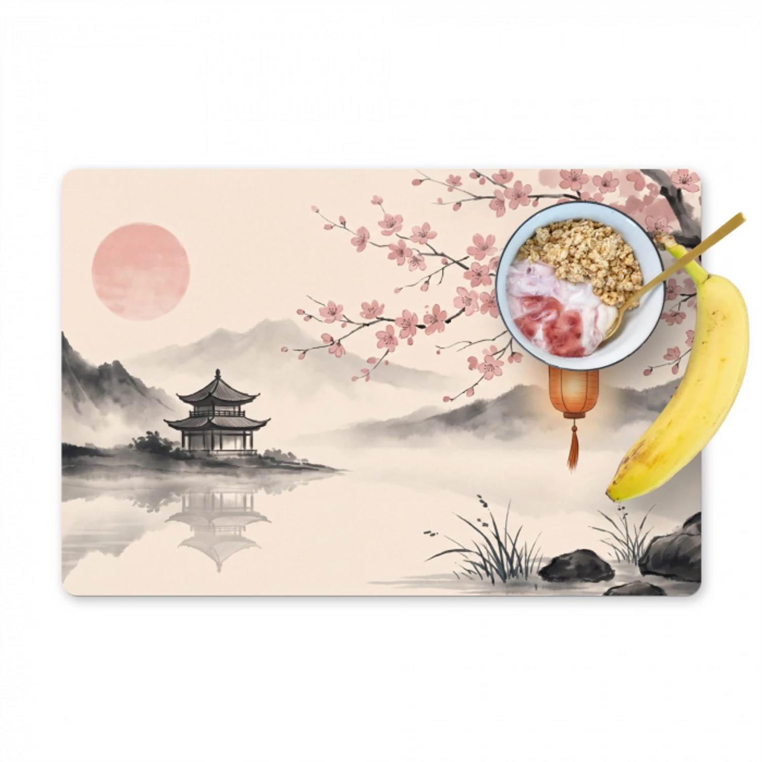 Zon - Japans - Traditioneel Placemat vinyl groot -zzzproduct_Kitchenyeah-website