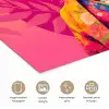 Tijger - Kimono - Planten - Roze poster papier klein -closeup_NL