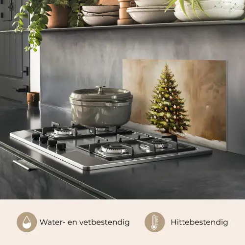 Kerst - Sfeer - Groen keuken achterwand spatscherm klein -usp_NL
