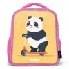 Panda - Step - Geel Kinderrugzak - Roze middel -3d