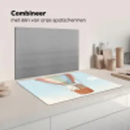 Luchtballon - Beren - Pastel Inductie beschermer vinyl 3mm klein -wsfeer7_website