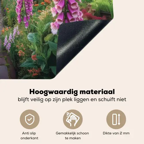Vingerhoedskruid - Bloemen - Tuin Inductie beschemer met haakjes klein -ky-onderkant-nl